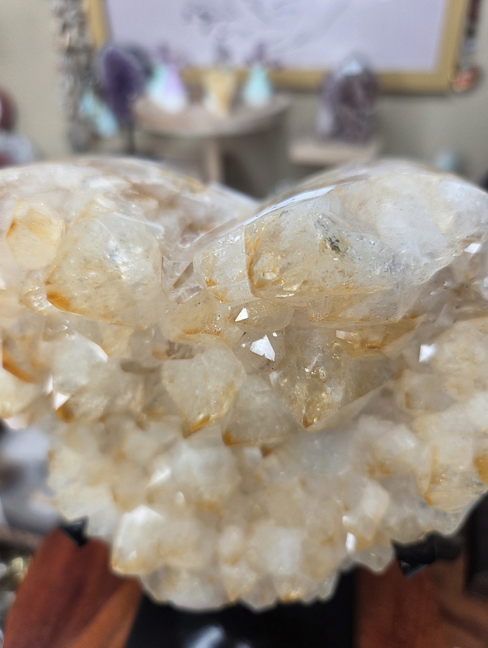 Citrine Heart on Stand - Picture 5 of 10